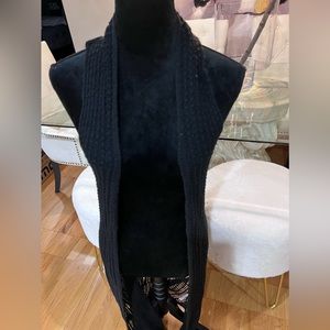 2/$20 … Black ankle length sweater shrug/duster- size M